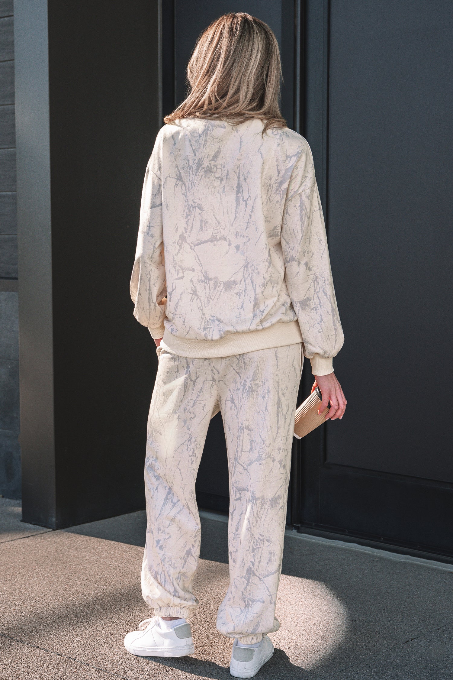 Pink Camo Print Jogger Set