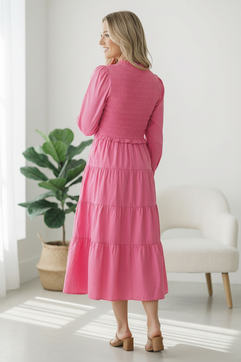 On a Sugar Rush Smocked Midi Dress