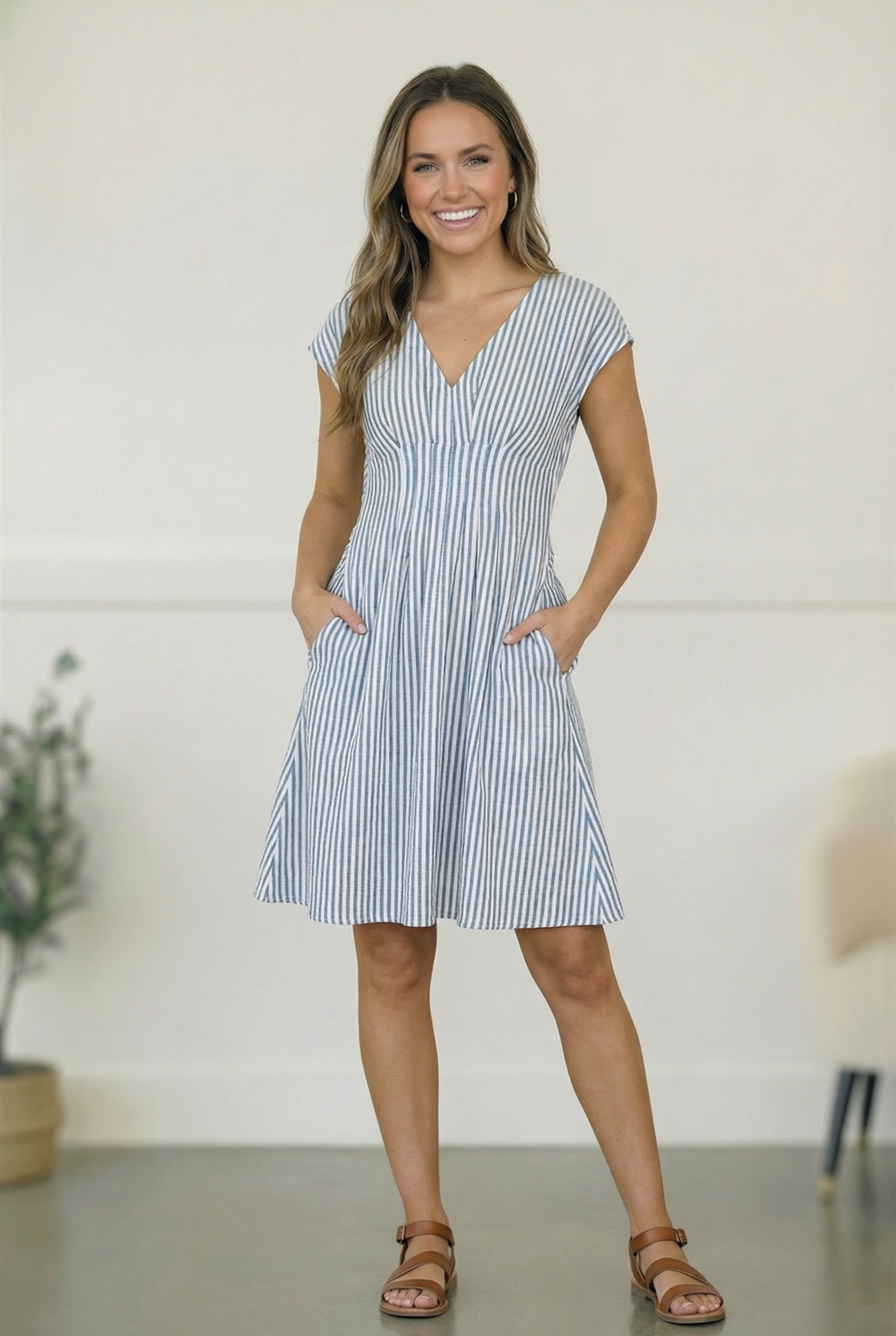 A Boardwalk Beauty Lined Dress