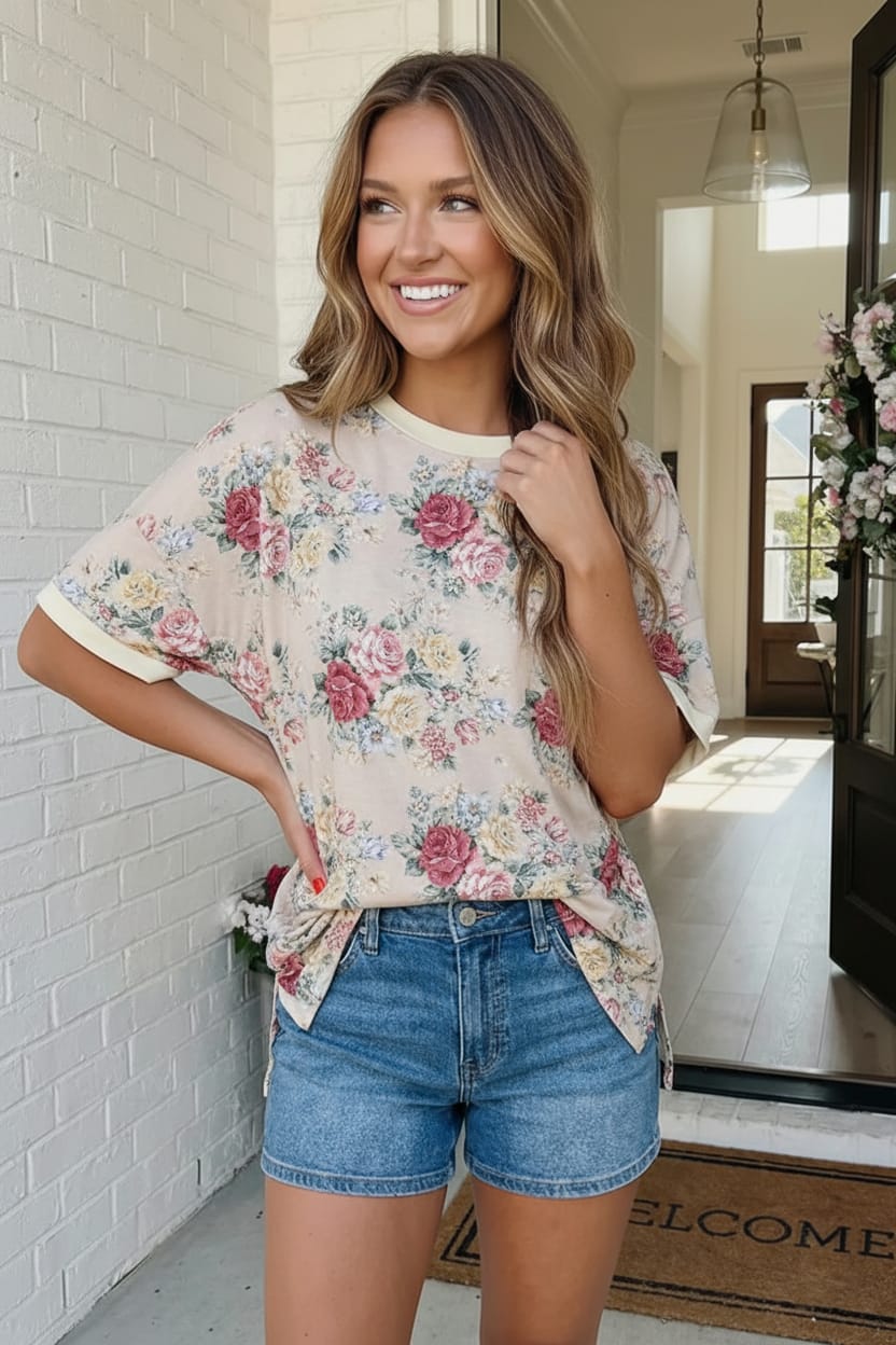 Late to My Coffee Date Oatmeal Tee