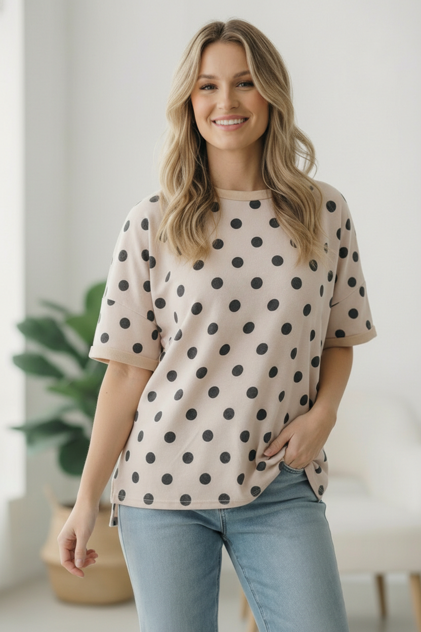 Play Date in Paris Polka Dot Tee