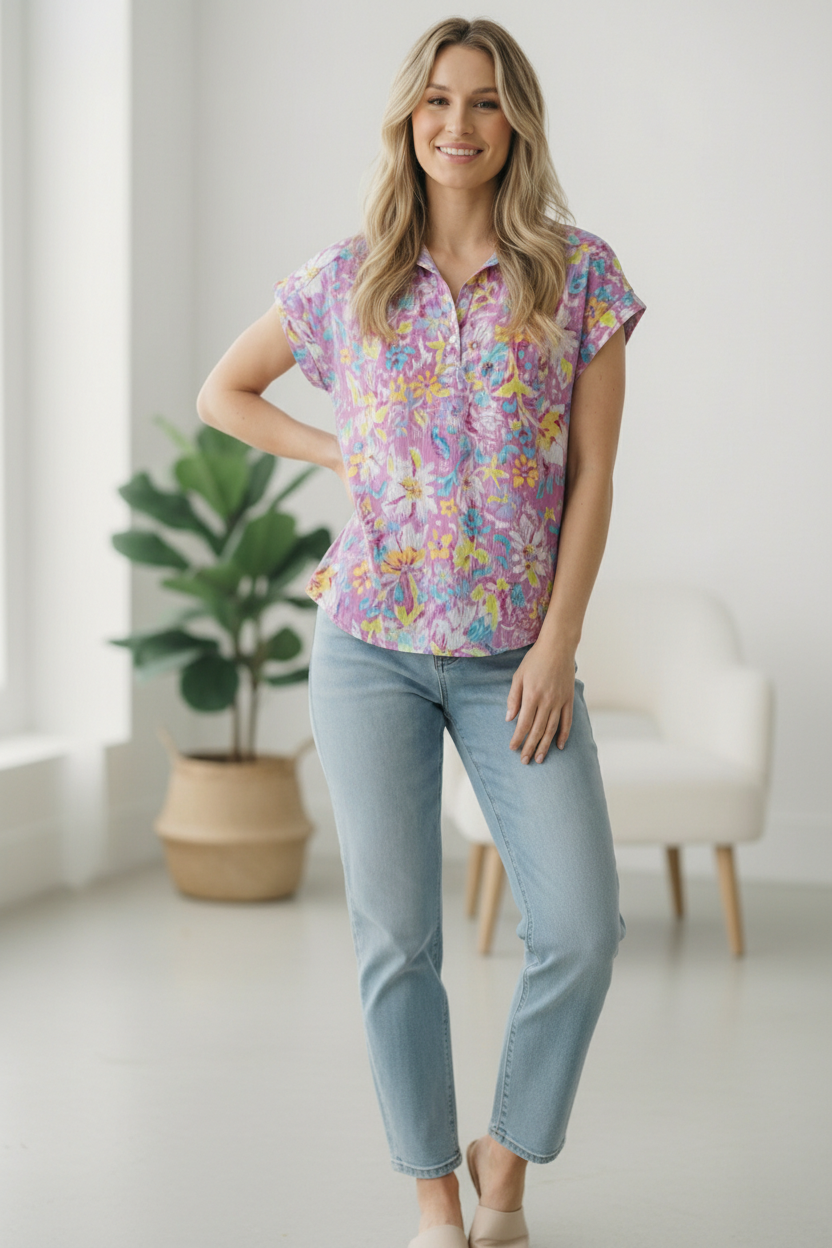 A Sweet Escape Floral Blouse